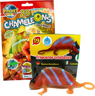 Produktbild von Blue Ocean Chamäleons Sammelfiguren 2024 - Planet Wow - Figur 19. Kammchamäleon