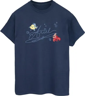 Produktbild von Disney - "The Little Mermaid" T-Shirt für Damen BI31128 (4XL) (Marineblau)