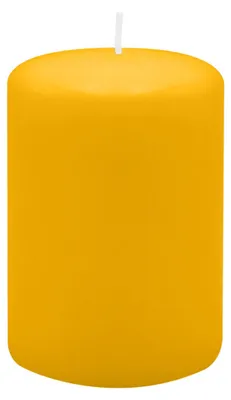Produktbild von Stumpenkerzen 100 x  Ø 70 mm, Goldgelb, 12 Stück