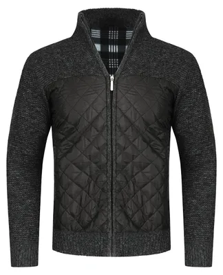 Imagen del producto de Solidchoice - Cárdigan de forro polar suave con cuello alto, color negro, talla M