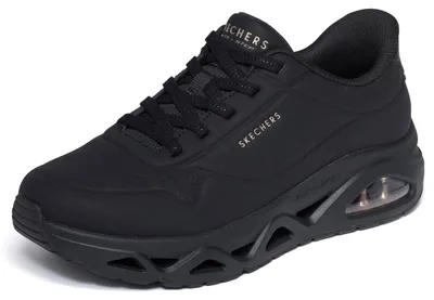 Produktbild von Skechers Damen UNO Glide-Step Glide On Air Slip-InTurnschuhe, Black Durabuck Ros