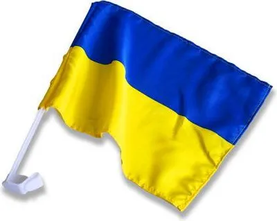 Produktbild von Autofahne für Autoscheibe 38x28cm Flagge Unterstützung für den Frieden UKRAINE - 78177