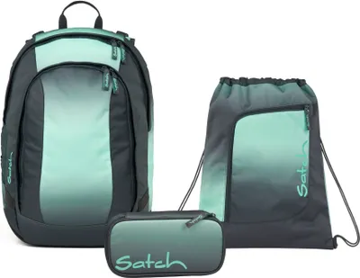 Produktbild von Satch, Schulrucksack-Set AIR Gradient Mint 3-teilig, ab 4./5. Klasse