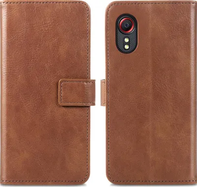 Image de imoshion Luxe Bookcase pour le Samsung Galaxy Xcover 5 - Marron