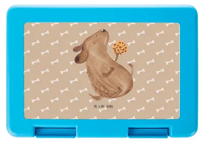 Produktbild von Mr. & Mrs. Panda Lunchbox Hund Keks - Hundeglück - Geschenk, Leckerli, Sprüche, Essensbehälter, Hundeleckerli, Bento Box, Essensbox, Bentobox, Vesperbox, Hundekekse