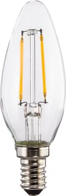 Immagine prodotto di Filamento LED, E14, 250lm sostituisce 25W, lampadina a candela, bianco caldo, trasparente (001
