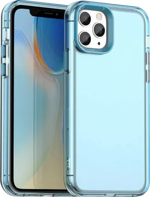 Produktbild von Handyhülle für iPhone 11 Pro Schlank Durchscheinend Matt Stoßfest Schutzhülle Blau