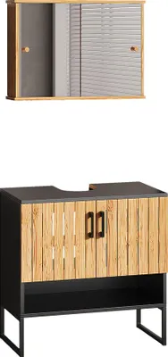 Image de Meubles bain Vicco Vayra Bambou 2 pièces, Model 56195