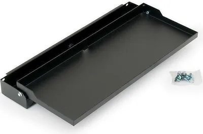 Produktbild von Klappbarer 19"-Tastaturfachboden, schwarz, für Serverschränke