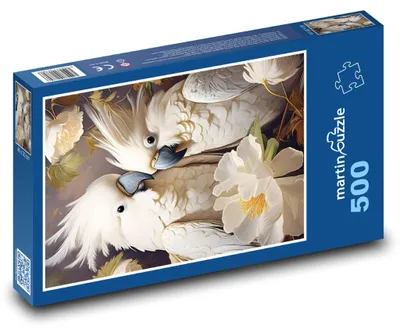 Obrázok produktu pre Puzzle 500 Kakadu medzi kvetmi - martinpuzzle