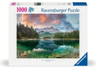 Obrázek produktu pro Puzzle Ravensburger, pohled na Zugspitze u jezera Eibsee, 1000 dílků