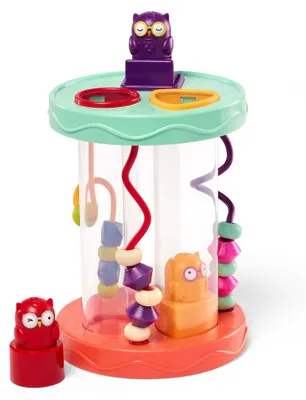 Produktbild von B. toys Hooty-Hoo, Form-Sortierer mit 3 Eulen und Perlenlabyrinth