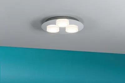 Immagine prodotto di Paulmann WallCeiling Doradus, lampada a LED da parete o soffitto, IP23, 3x4,7W, 250mm, colore cromato, 230V, materiali: metallo/plastica