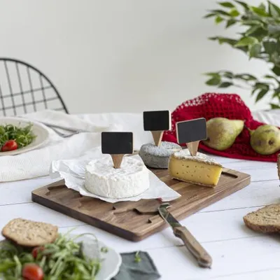 Image de Plateau à fromage avec couteau en bois d'acacia