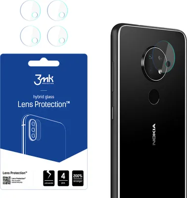 Obrázek produktu pro 4x Sklo na kameru 3mk pro Nokia 6.2 - Transparentní KP21103