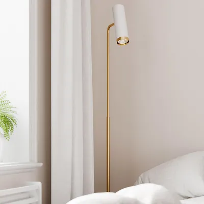 Image de Lampe sur pied Puls, finition dorée