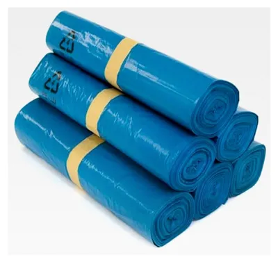 Produktbild von 40 Abfallsäcke Blau 240 Liter - 10 Stück auf Rolle - MÜLLSÄCKE aus LPDE-REGENERAT
