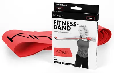Produktbild von Kintex Fitnessband 2,5 m, Rot, Leicht