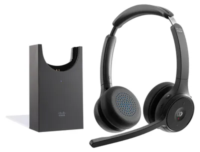 Produktbild von Cisco Headset 722 - Headset - On-Ear - Bluetooth - kabellos - Carbon Black - mit Ladestation - Cisco Webex Certified