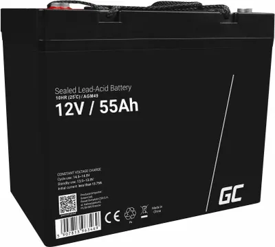 Immagine prodotto di Batteria Green Cell AGM49 AGM al piombo acido senza manutenzione 12V 55Ah