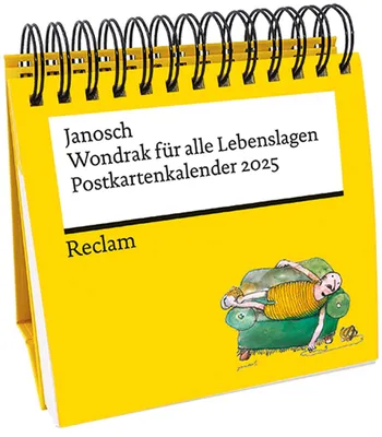 Productafbeelding van Janosch: "Wondrak voor alle situaties" (Postkaalender 2025) | Met citaten en illustraties van Janosch