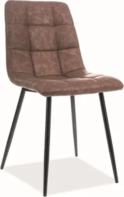 Image de Lot de 4 chaises de salle à manger et de cuisine, style marron