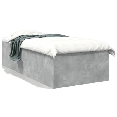 Immagine prodotto di vidaXL Struttura letto grigio cemento 100x200 cm materiale a base di legno