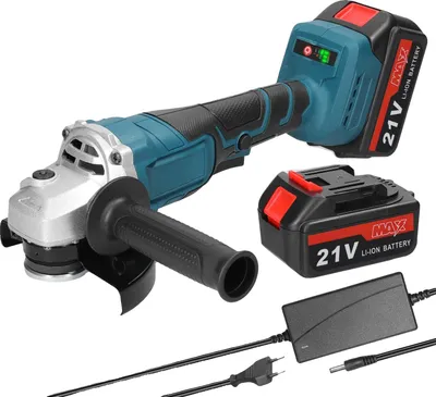 Image de Meuleuse d'angle, moteur sans balais, outil multifonctionnel, 2 batteries, UE