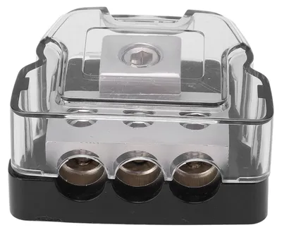 Obrázek produktu pro 3cestný rozvodný blok Napájecí rozvaděč Audio rozbočovač 0 vodičů na 4 vodiče Univerzální pro automobily