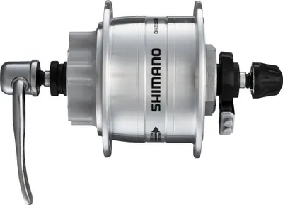 Image de SHIMANO Moyeu dynamo DH-3D32 - 6V/3W, 36 trous, fixation de disque 6 trous, argent