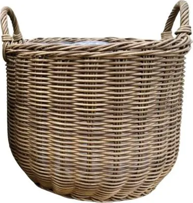 Produktbild von Pflanzkorb Lafiora Polyrattan Ø 46 cm H 34 cm natur