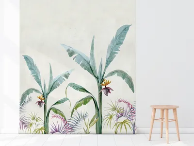 Produktbild von Coloray Fototapete 104x70 cm Latextapete Magicstick - Dschungelblumen