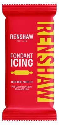 Productafbeelding van Renshaw suikerpasta, fondant voor taarten - geel, 250 g (1 stuk)