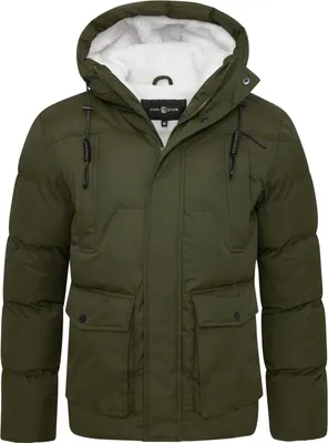 Produktbild von SOULSTAR Herren Steppjacke S2SINTRA Herren warme Steppjacke mit Kapuze Pufferjacke Outdoor-Jacke