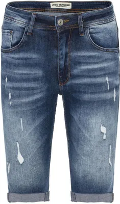 Produktbild von Red Bridge Herren Jeans Shorts Kurze Hose Denim Destroyed