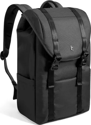 Produktbild von Tomtoc Laptop Rucksack für Damen Herren, Vintage Tagesrucksack Daypack Casual Backpack mit 22 Liter VintPack-TA1, Schwarz