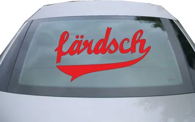 Produktbild von Indigos UG - Aufkleber Heckscheibe & Motorklappe DE2704 - rot - 600x343 mm - Faerdsch - DDR - Ossi - Auto Scheiben Fenster Heckklappe Tuning Racing JDM - Die cut