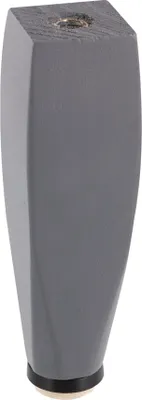 Produktbild von WAGNER Möbelbein KIEFER Holz eckig - 40 x 40 x 150 mm, grau, QuickClick® Filzgleiter Ø 25 mm, Innengewinde Ø 10 mm - 12734101