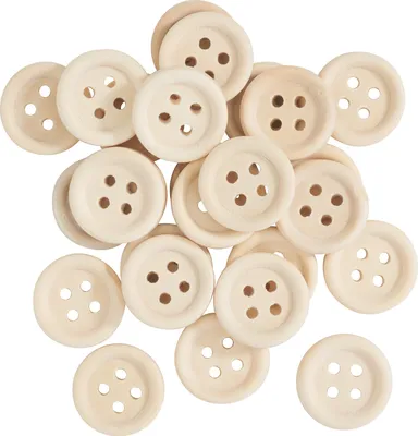 Produktbild von VBS Holzknöpfe "Nature", 25 Stück Ø 1,5 cm