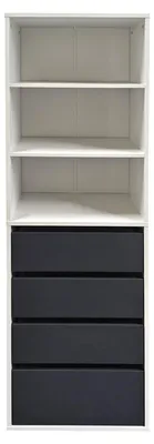 Produktbild von Kommode Nina XXL mit Regalfächern und Schubladen 161x50x40 cm (HxBxT)
