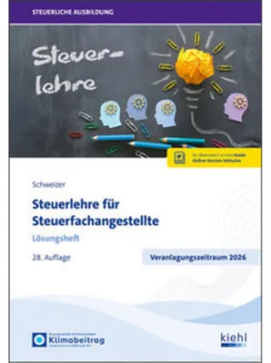 Produktbild von Steuerlehre für Steuerfachangestellte - Lösungsheft