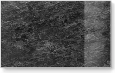 Produktbild von DEQORI Frühstücksbrett Glas 23x14 cm 'Dunkle Steinstruktur' Schneidebrett Platte