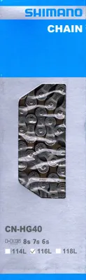 Produktbild von Shimano Kette HG40 6 7 8 fach Fahrradkette 116 L CN - HG 40 7fach 8fach Chain
