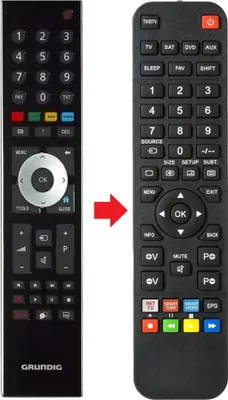 Produktbild von Fernbedienung passend für GRUNDIG 46VLE8270WL | 47CLE9275BL | 47VLE9474