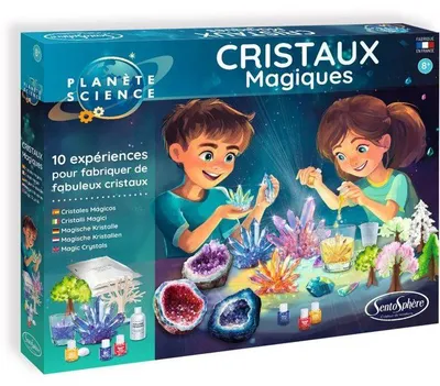 Produktbild von Magische Kristalle Experimentierkasten, 10 Experimente, Kristallzucht, Ab 8 Jahren, Kristalle Züchten