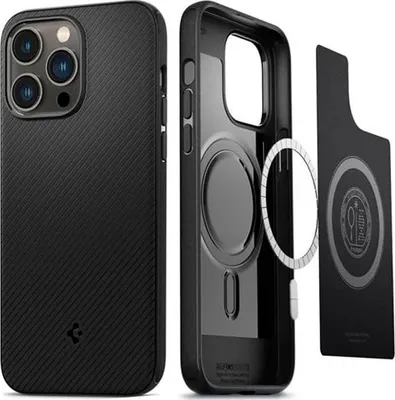 Produktbild von Spigen ACS04989, Cover, Apple, iPhone 14 Pro, 15,5 cm (6.1"), Schwarz