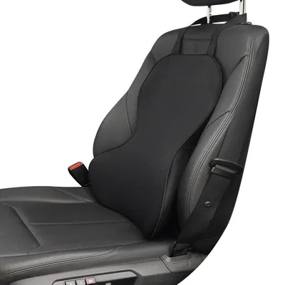 2er Set Memory-Schaum Lendenkissen, ergonomisch, schwarz