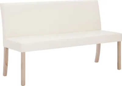 Obrázek produktu pro vidaXL Lavice 139,5 cm krémová bílá Imitace kůže