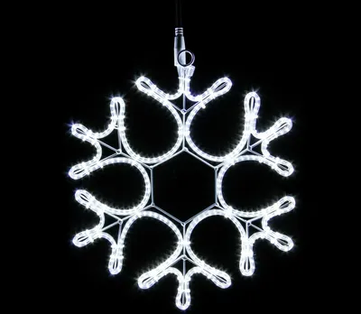 Produktbild von LED Schneeflocke mit 288 weissen LED`s 36cm️nur 8 Watt️