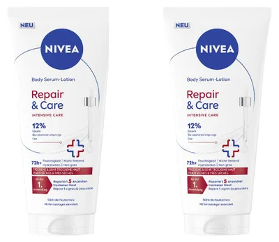 Produktbild von NIVEA Repair & Care Serum-Lotion 2 x 200ml